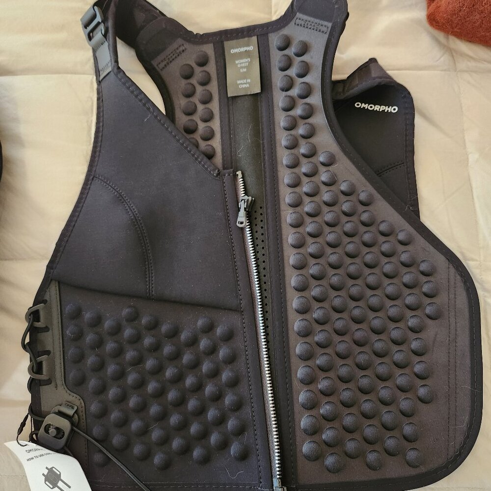 Omorpho women's weighted G-Vest, black, small, nwot.